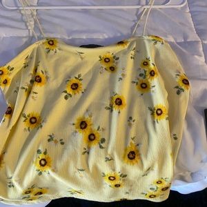 sunflower crop top